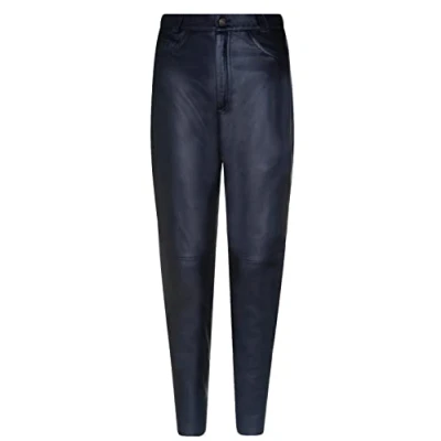 Image of Infinity Leather Womens Classic Lamb Nappa Black &#039;501&#039; Jeans Size 20 UK