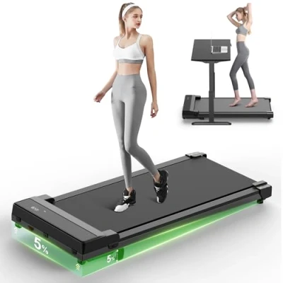 Image of Treadmill with Incline Walking Pad 3 in 1 Under Desk Compact Portable Machine for Home