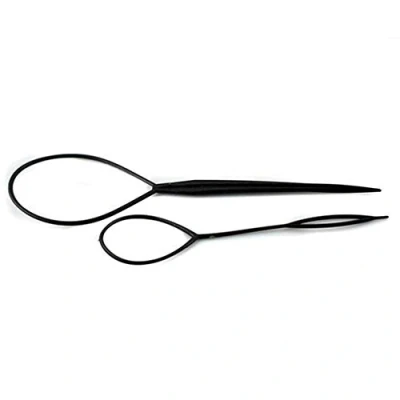 Image of Aeromdale New 2pcs Magic Topsy Tail Hair Braid Ponytail Styling Maker Clip Tool (Random Color)