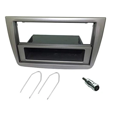 Image of Sound way Single/Double DIN Car Radio Installation Kit, 1/2 Front Panel Frame, Facia Adaptor, Antenna Adapter, Release keys, compatible with Alfa Romeo Mito