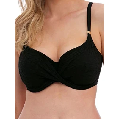 Image of Fantasie Womens Ottawa Full Cup Bikini Top Black material_polyamide Size 32H
