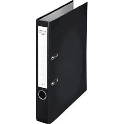 Image of Leitz A4 Folder With Plastic Surface, Spine Width 55mm, Pack Of 25, Black