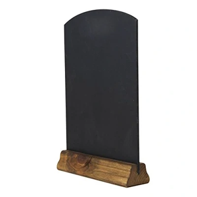 Image of Chalkboards UK WC124F Table Top Chalkboard with Plinth, Wood, Rustic Brown, A4, 31 x 21 4 cm