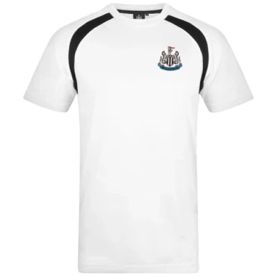 Image of Newcastle United FC Official Football Gift Boys Poly T Shirt White 12 13 Years