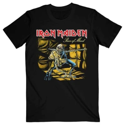 Image of Iron Maiden Piece of Mind T Shirt S Black