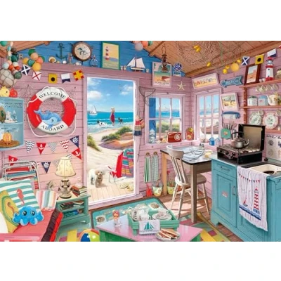 Image of Ravensburger My Haven No 7. The Beach Hut 1000 Piece Jigsaw Puzzles for Adults and Kids Age 12 Years Up