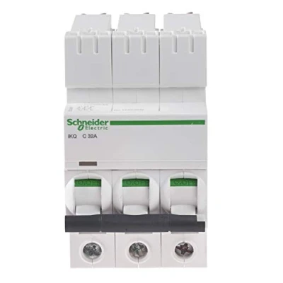 Image of Schneider Electric Acti 9, IKQ, Miniature Circuit Breaker, 3P, 32A , C MCB, SE10C332