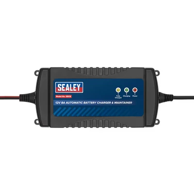 Image of Sealey Battery Maintainer Charger 12V 8A Fully Automatic