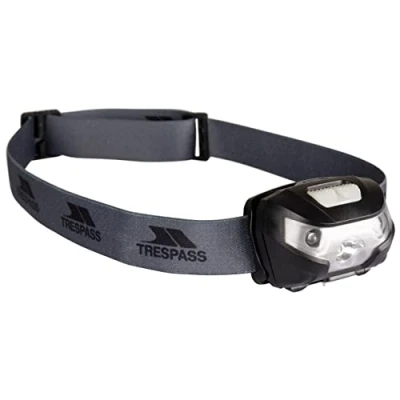 Image of Trespass Rechargable Head Torch with 4 Light Functions &amp; 5 Tilt Positions Bazan