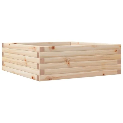 Image of vidaXL Garden Planter 70x70x23 cm Solid Wood Pine