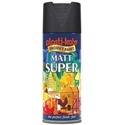 Image of PlastiKote PKT3115 Spray Paint, Matt White, 1 Count (Pack of 1)