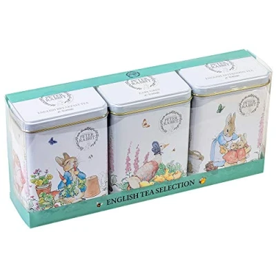 Image of New English Teas Beatrix Potter Tea Tin Gift Set with 120 teabag selection