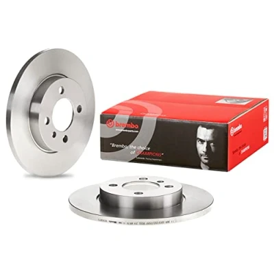 Image of 34111154747, 34116752434 Brake disc BREMBO 08.3068.10 260mm 12,7mm 4 solid BMW: 3 Saloon, Convertible