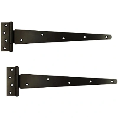 Image of Securit Pair of Heavy Duty Tee Hinge in Black 400mm (16&quot;)