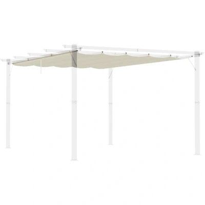 Image of Outsunny Pergola Shade Cover Replacement Canopy for 4 x 3 (m) Cream 84C 372V01CW