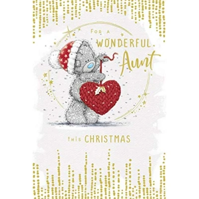 Image of Me To You Bear Wonderful Aunt Christmas Card
