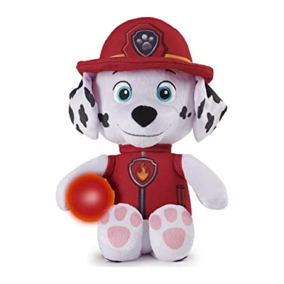 Image of PAW Patrol, Snuggle Up Marshall Plush with Torch and Sounds, for Kids Aged 3