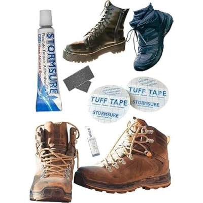 Image of Stormsure Hiking Boot Repair Kit Strong, Durable, and Flexible for Soles Upper Fabrics: Extend the Life of Your Footwear