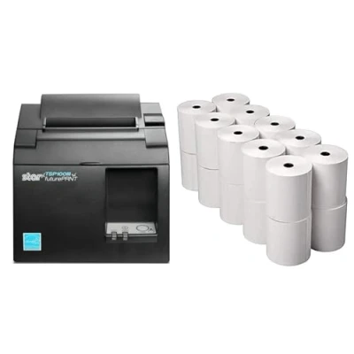 Image of Replacement Receipt Paper for All Star Micronics POS Printers, 80mm, 20 Rolls