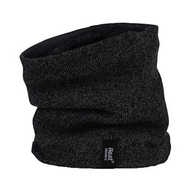 Image of HEAT HOLDERS Men&#039;s Thermal Winter Neck Warmer 2.6 tog One size (One Size, Black)