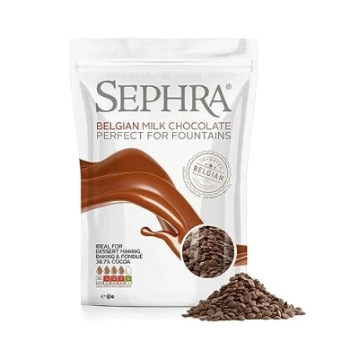 Image of Sephra Belgian Couverture Fountain Ready Chocolate Callets Milk 450g