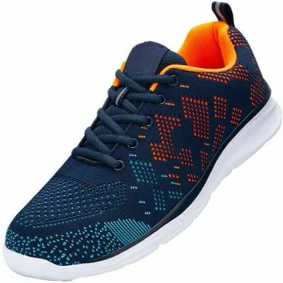 Image of BARGAINGALORE Men Safety Trainers Shoes Work Steel Toe Cap Protection Hiking Ankle Size 6 13UK (Safety Boot 56, Numeric_9)