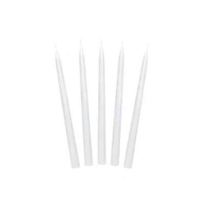 Image of PartyDeco taper candles tapered candle white set table centerpieces long for weddings birthday celebrations christmas holder decorative