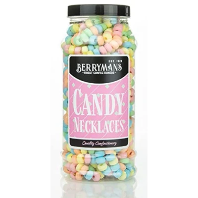 Image of Original Candy Necklace (Sweet Necklace) Retro Sweets Gift Jar by Berrymans Sweet Shop Classic Sweets, Traditional Taste.