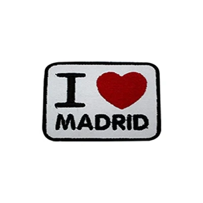 Image of I Love Madrid Patch Iron On Sew Embroidery Badge Country