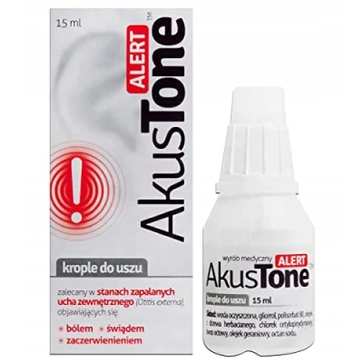 Image of AKUSTONE Alert Ear Drops 15 ml for Pain, itching and Redness