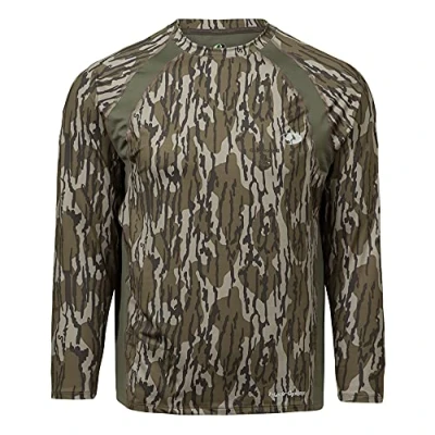 Image of Mossy Oak Men&#039;s Lightweight Camo Shirts Hunting, Original Bottomland, XX Large