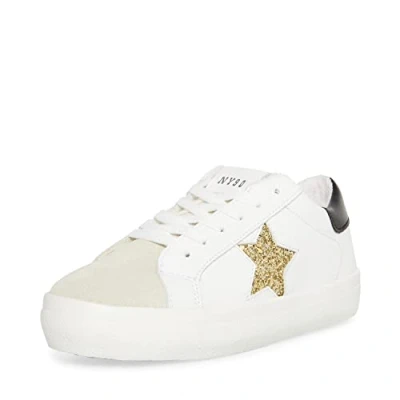 Image of Steve Madden Women&#039;s Starling Sneaker, Gold Glitter, 5.5 UK