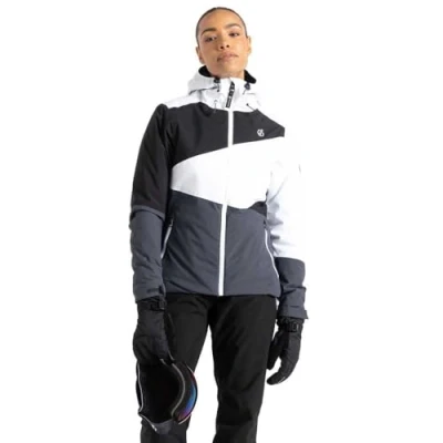 Image of Dare 2b Womens Ice Jacket White/Ebony Grey 18