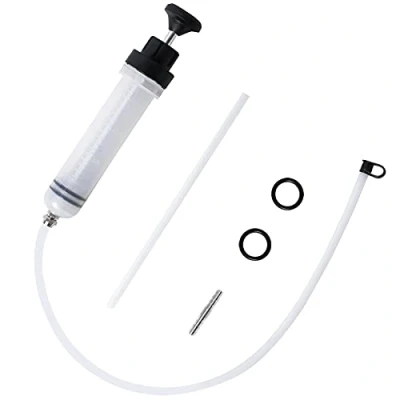 Image of LEMOTO Oil Suction Syringe,Oil Change Syringe Brake Fluid Extractor Pump, Automotive with Hose, Pump 200cc (0.21qt)