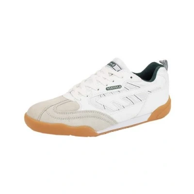 Image of Hi Tec Unisex Squash Classic shoes, White Pu Suede Leather, 3 UK