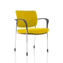 Image of Brunswick Deluxe Chrome Frame Bespoke Back Seat Yellow With Arms