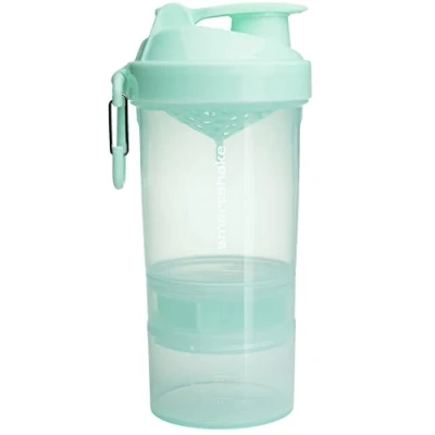 Image of Smartshake Original 2Go Shaker Cup 600 ml Capacity with Storage Protein Shake Bottles Gift Cup, Leakproof &amp; Durable for Shakes, BPA DEHP Free, Mint Green
