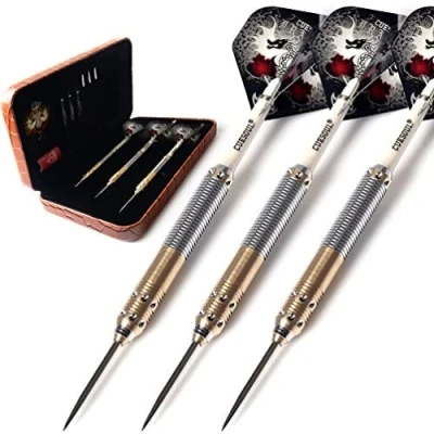 Image of CUESOUL 25 Grams Steel Tip darts with deluxe PU case Dragon Series 006