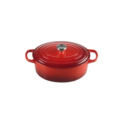 Image of Le Creuset Casserole Oval Signature Cerise ø 27 cm / 4.1 Liter
