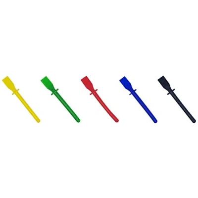 Image of West 11cm Bright Coloured Plastic PVA Glue Spreader Spatula Sticks Multi Pack of 5 Perfect For Art And Craft Kids Spreaders Kid