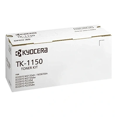 Image of Kyocera TK 1150 Toner Black, 3,000 Pages, Original Premium Printer Cartridge 1T02RT0NL0 for ECOSYS M2135dn, M2635dn, M2735dw, P2235dn, P2235dw