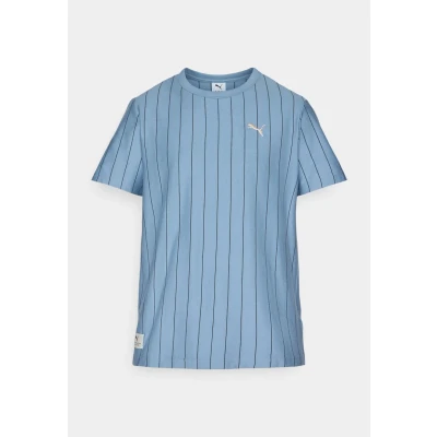 Image of PUMA Class Striped Tee Cool Blue