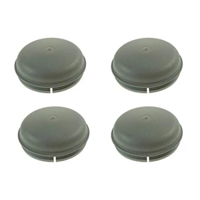 Image of 4 x Hub Caps, Fits Ifor Williams, Grey Plastic, Trailers, Grease Dust Cap, Non Genuine