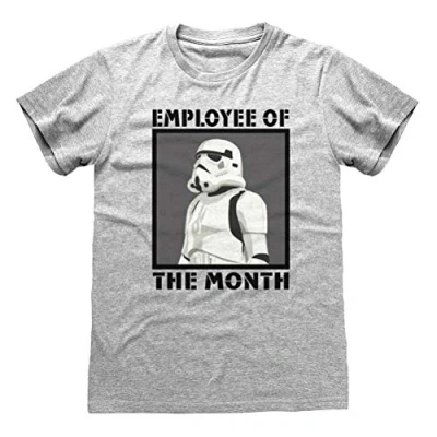 Image of Star Wars Men&#039;s T Shirt, 100%, Grey Sport, XXL
