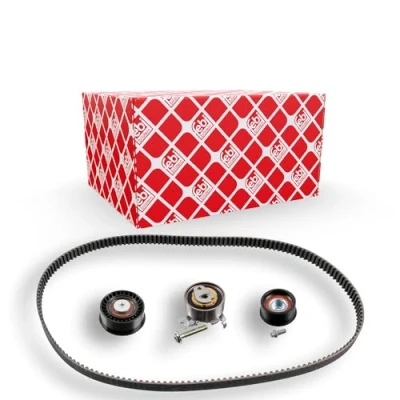 Image of 09128724, 09128724S1, 093174120, 093180219, 095516734 Timing belt kit FEBI BILSTEIN 14110 169 with rounded tooth profile VAUXHALL: Vectra Mk1 Saloon