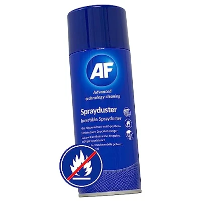 Image of AF Professional Non Flammable Invertible Spray Duster / Air Compressed Gas Can For Office PC Cleaning Keyboard Dust Cleaner Industrial electronics Fans etc. 125ml, SDU125D