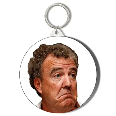 Image of Gift Insanity JEREMY CLARKSON JEZZA CLASSIC FACE POSE 45mm Keyring