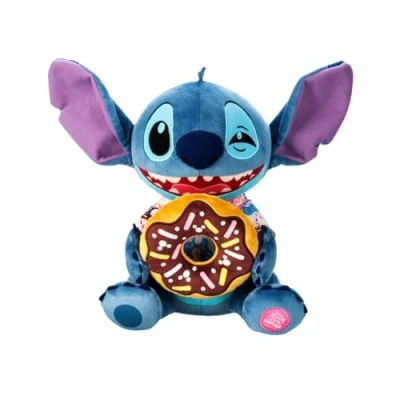 Image of Disney Store Official Stitch Attacks Snacks Plush Donut Edition June Release Lilo &amp; 12&#039;&#039; Soft Toy Collectible