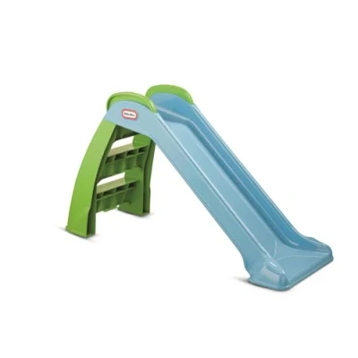 Image of Little Tikes First Slide Playset For Indoor or Outdoor Use Garden Toy and Activity Kids, Durable, Stable, Child Safe Blue &amp; Green Toy, Ages 18 Months+
