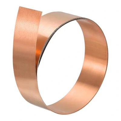 Image of uxcell Copper Sheet Roll, Metal Foil Plate 1000mm x 20mm 0.5mm